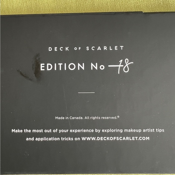 Deck of Scarlet edition No. 18 makeup palette - NIB - Picture 4 of 6